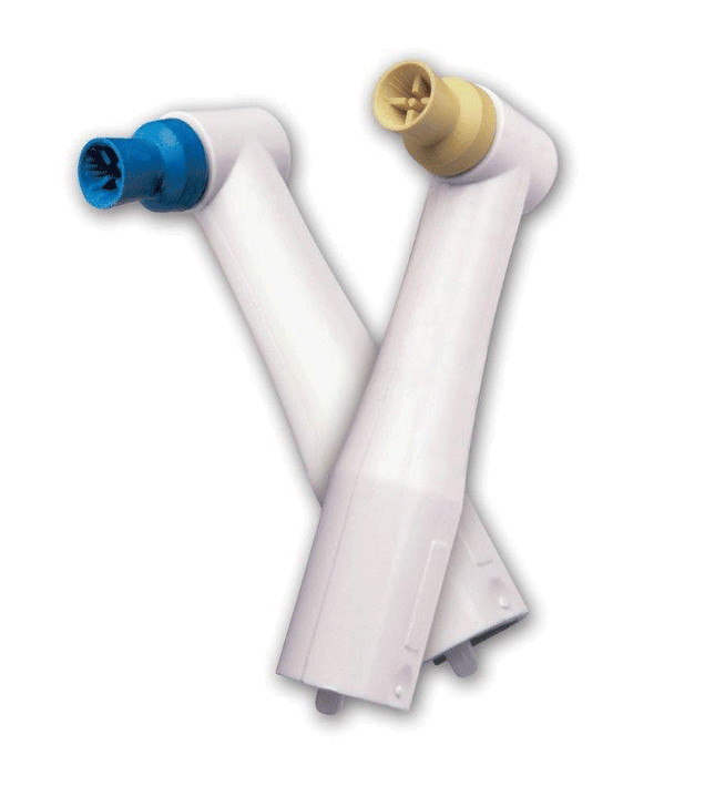 Densco Disposable Prophy Angle, Soft Rubber Cup, Soft Blue, 1000/Box, 18100-01M