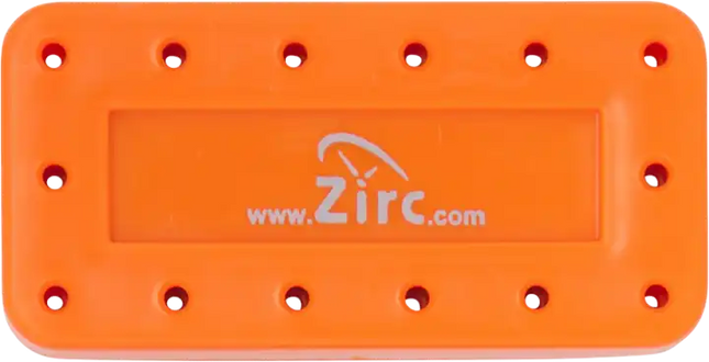 Zirc - Bur Block 14 Hole Vibrant Orange