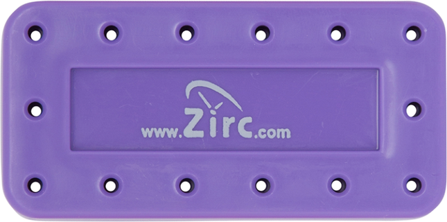 Magnetic Bur Block, 14-Hole, Neon Purple, 1/Pk, 50Z403R