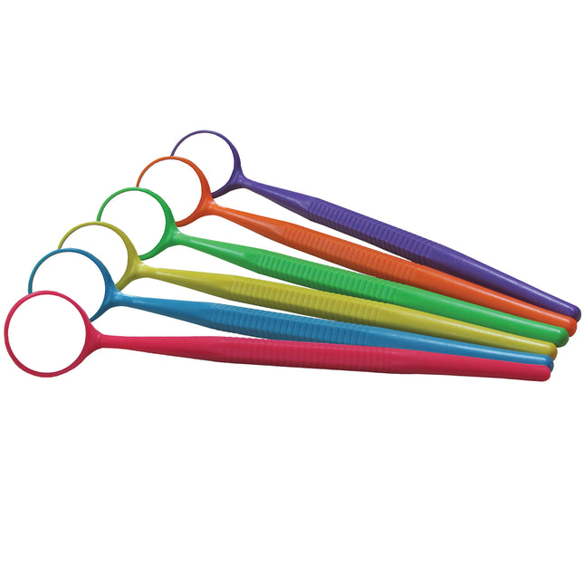 Crystal HD Thin Grip Mirrors, # 5, Assorted Neon, 12/Pk, 50Z354NEON