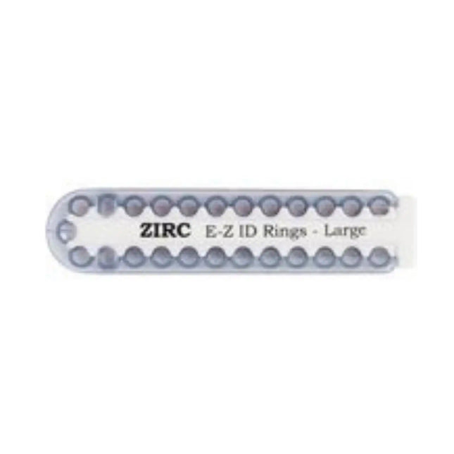 EZ-ID Instrument Rings Large Jewel Gray 25/Pk