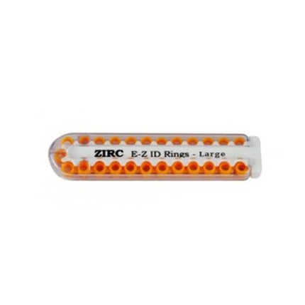 Zirc - E-Z ID Instrument Rings, Large, Neon Orange, 25/Pk, 70Z200Q