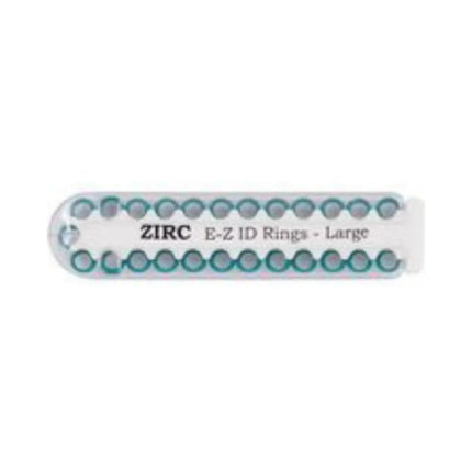Zirc - EZ-ID Instrument Rings Large Teal 25/Pk