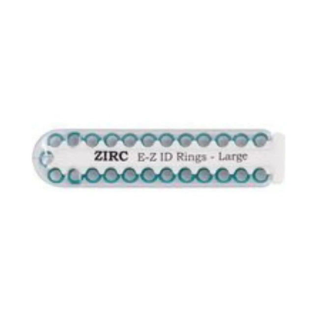 Zirc - EZ-ID Instrument Rings Large Teal 25/Pk