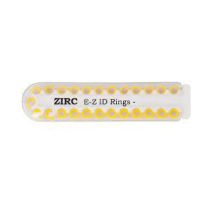 Zirc - EZ-ID Instrument Rings Large Yellow 25/Pk