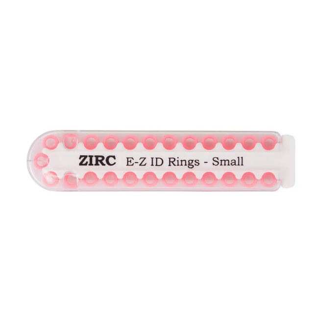 Zirc - EZ-ID Instrument Rings Small Pink 25/Pk