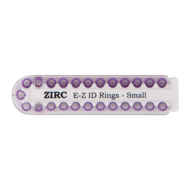 Zirc - EZ-ID Instrument Rings Small Purple 25/Pk