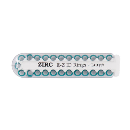 Zirc - EZ-ID Instrument Rings Small Teal 25/Pk