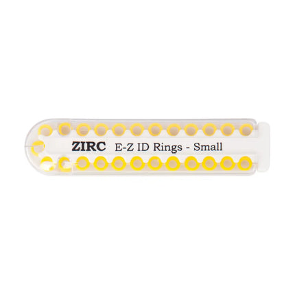 Zirc - EZ-ID Instrument Rings Small Yellow 25/Pk