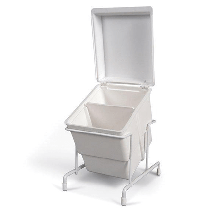 E-Z Storage, Tub, White w/ White Cover, 1/Pk, 29R605
