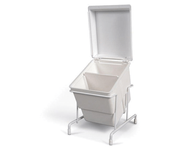 E-Z Storage, Tub, White w/ White Cover, 1/Pk, 29R605