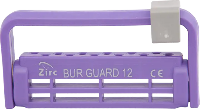 Zirc - Steri Bur Guard 12 Hole Neon Purple Ea