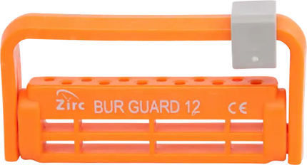 Zirc - Steri-Bur Guard 12 Hole Neon Orange Ea
