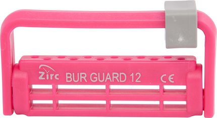 Steri-Bur Guard Plastic Bur Block, 12-Hole, Neon Pink, 1/Pk, 50Z406S