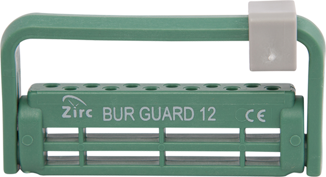 Steri-Bur Guard, 12-Hole, Green, 1/Pk, 50Z406D