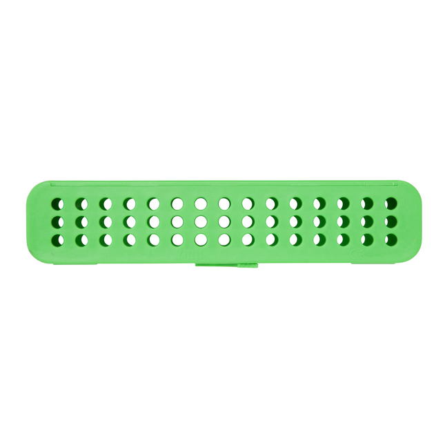 Steri-Container, Compact, 7 1/8" x 1 1/2" x 1 1/2", Neon Green, 1/Pk, 50Z905P