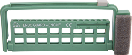 Steri-Endo Guard, 16-Hole, for Engine and Hand Files, 5 3/8" x 3/8" x 2 3/16", Green, 1/Pk, 50Z452D