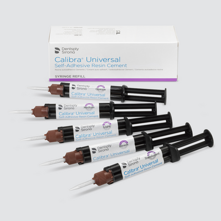 Calibra Universal Self-Adhesive Resin Cement, Automix Syringe Refill, 4.5 g, Translucent, 2/Pk