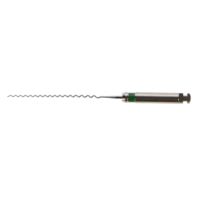 Lentulo Stainless Steel Spiral Fillers, RA, 25 mm, # 3, Green, 4/Pk, 671572
