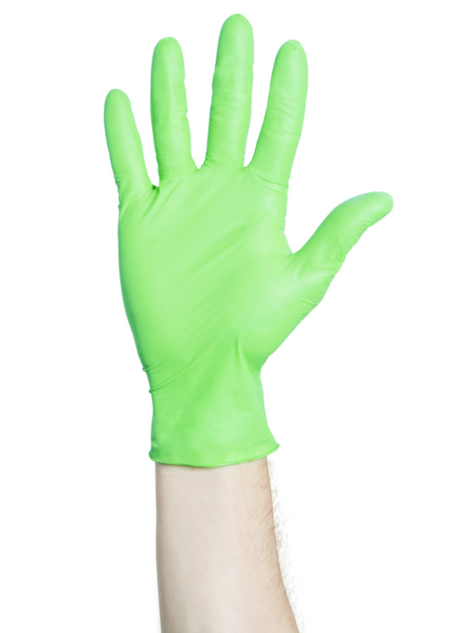 FlexaPrene Chloroprene Gloves, Powder-Free, Large, Green, 200/Box