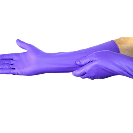 Purple Nitrile Max Exam Gloves, Powder-Free, Large, 50/Box