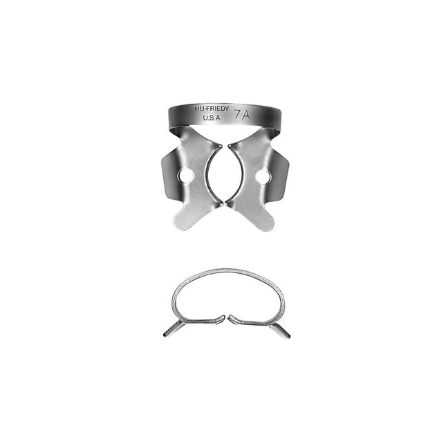 Rubber Dam Clamp, # 7A, Large Lower Molars, Satin Steel, 1/Pk, RDCM7A