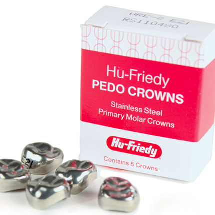 Stainless Steel Pedo Crowns, Refill, First Primary Molar, # 5 Upper Left, 5/Pk, SSC-ULD5