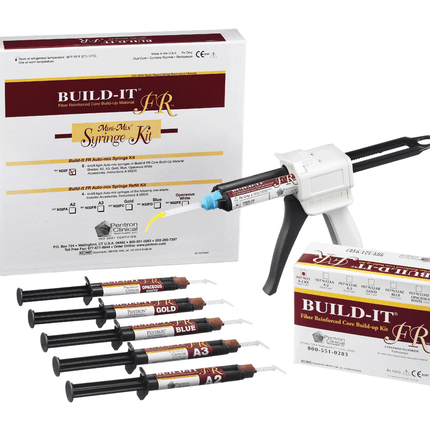 Build-It Fiber-Reinforced Core Build-Up Material, Dual-Cure, Mini Mix Syringe, 4 ml, Opaceous White, 4/Pk, N32FE
