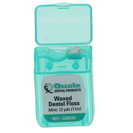Quala - Dental Floss Nylon Floss, Waxed Mint, 12 yds, 72/pk