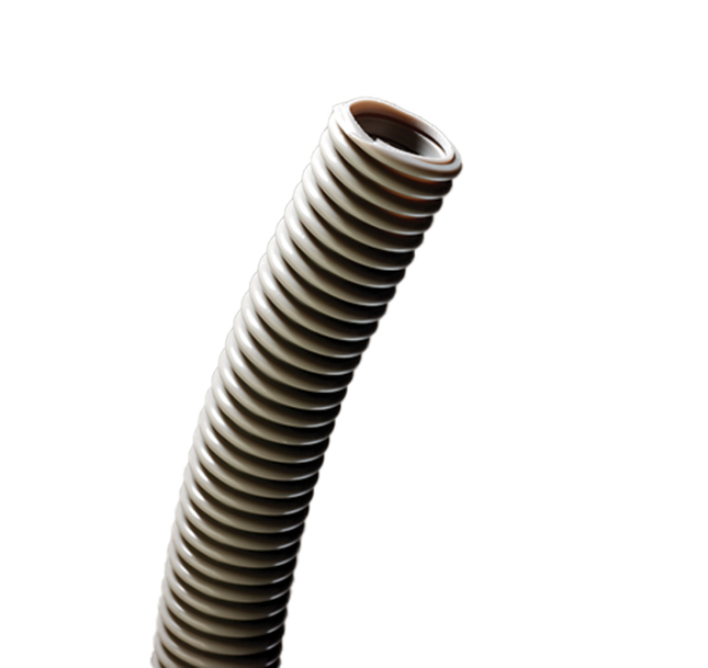 Vacuum Tubing Corrugated 1/2" Gray 12", 0701