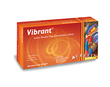 Aurelia Vibrant PF Chlorn Latex Gloves Large 100/Bx, 98228