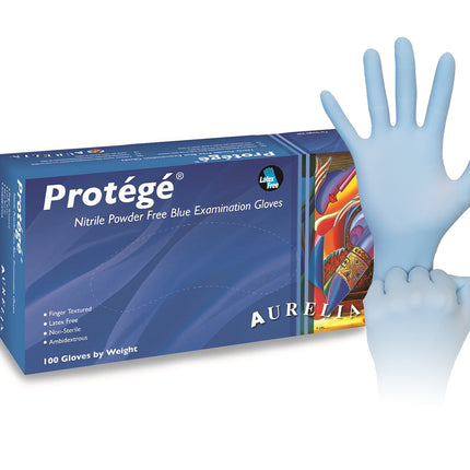 Aurelia Protege Nitrile Examination Gloves, Powder-Free, Extra Large, 100/Box, 93999