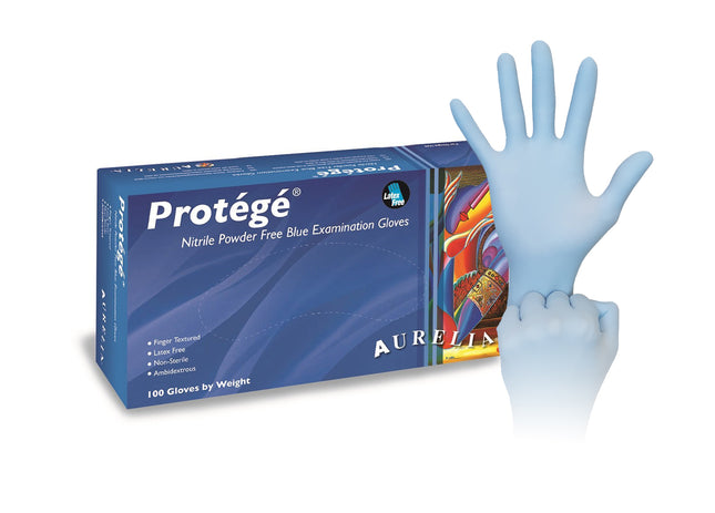 Aurelia Protege Nitrile Examination Gloves, Powder-Free, Extra Large, 100/Box, 93999