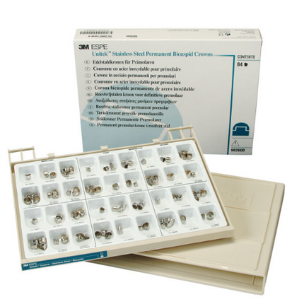 Unitek Crowns SS Permanent Bicuspid Set 84/Pk
