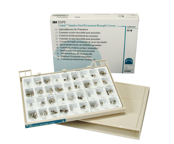 Unitek Crowns SS Permanent Bicuspid Set 84/Pk
