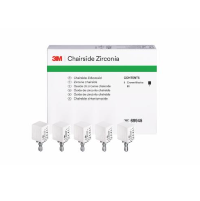 Chairside Zirconia Crown Block 20mm Refill B1 5/Pk