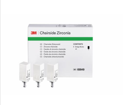 Chairside Zirconia Bridge Block 39mm Refill A1 3/Pk