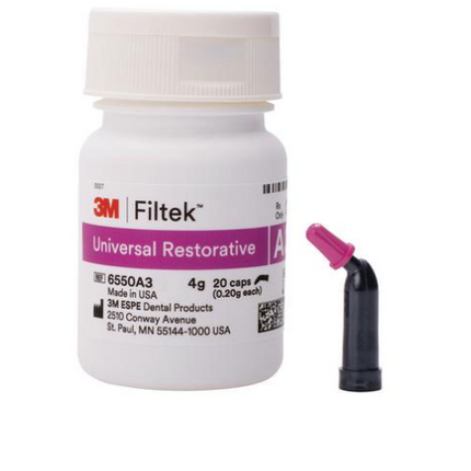 Filtek Universal, Capsule Refill, 0.2 g, A3.5, 20/Pk, 6550A3.5