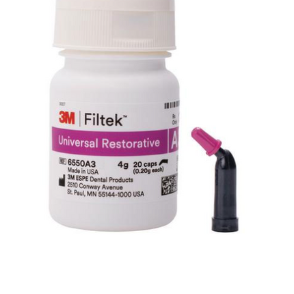 Filtek Universal, Capsule Refill, 0.2 g, D3, 20/Pk, 6550D3