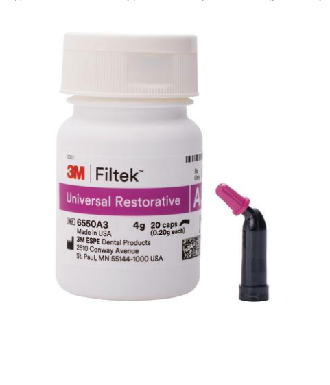 Filtek Universal, Capsule Refill, 0.2 g, B1, 20/Pk, 6550B1