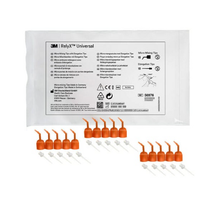 RelyX Universal Micro Mixing Tips with Elongation Tips,15/Pk