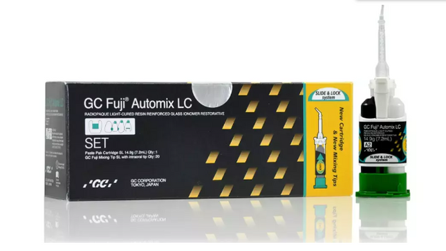 Fuji Automix LC Resin-Reinforced Glass Ionomer, Light-Cure, Starter Kit, 14.9 g, Medium Viscosity, A2, 1/Pk