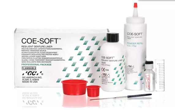 Coe-Soft Resilient Denture Reline Material, Self-Cure, Powder Refill, 5 lbs, 1/Pk, 344004