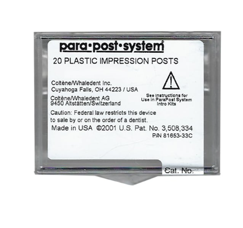 Coltene - Parapost Plastic Impression Posts (.045''/1.14Mm), 20 Pcs