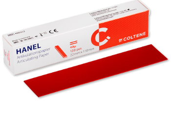 Coltene - Hanel Articulating Paper 40? Strips 22 X 110 Mm Red, 120 Pcs