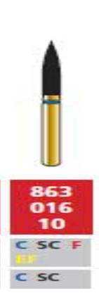 Alpen Multilayer Diamonds FG 863-016 Coarse 5/Pk