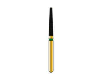 Alpen Multi-Use Diamond Burs, FG, Flat End Taper, # 848, 1.6 mm, Coarse, Green, 5/Pk, 60032165