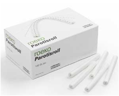 Roeko Parotisrolls, Non-Sterile with Plastic Cord, # 3, 0.375" x 4", 100/Pk, 160003