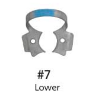 Hygenic Fiesta Color-Coded Winged Clamp, Matte Finish, # 14A, Light Blue, 1/Pk, H09960