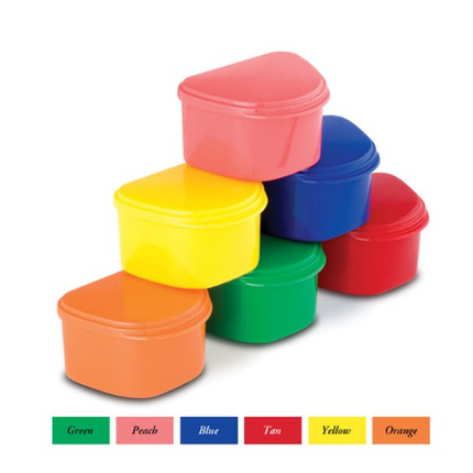 Plasdent - Classic Denture Bath 12Pcs/Box Assorted Colors, 200BTH-A